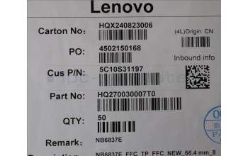 Lenovo 5C10S31197 TP Board Cable H 83GH