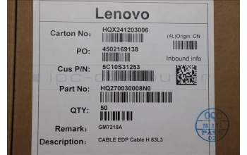 Lenovo 5C10S31253 EDP Cable H 83L3