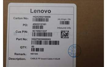 Lenovo 5C10S31337 CABLE FP board Cable H 83JR