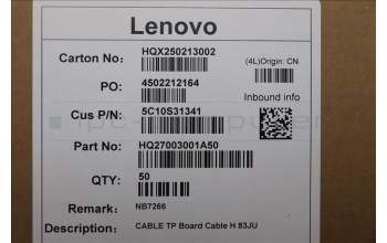 Lenovo 5C10S31341 CABLE TP Board Cable H 83JU