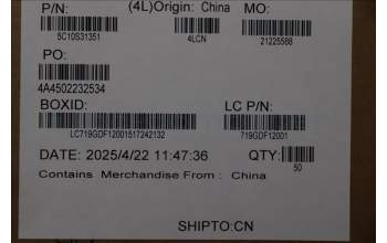 Lenovo 5C10S31351 CABLE L 83M4 HZD TP/B