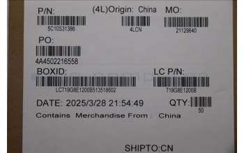 Lenovo 5C10S31386 CABLE L 83KJ FPC UM IO/B R