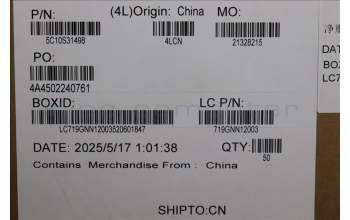 Lenovo 5C10S31498 CABLE Cable L 83LY HIGH-TEK M/B-EDP OLED