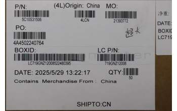 Lenovo 5C10S31506 Cable L 83LT CAMERA CABLE MGE