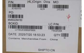 Lenovo 5C10S31570 CABLE CableL83F1 LUXSHARE M/B-IRCAMERA O