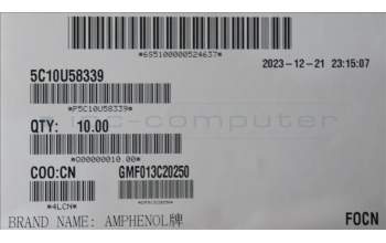 Lenovo 5C10U58339 CABLE Fru,Broadcom NVME bay2 Gen4 cable