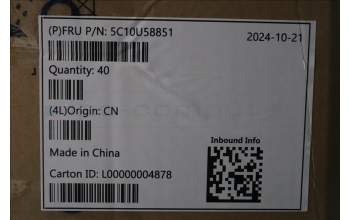 Lenovo 5C10U58851 CABLE Fru150mm sensor cable_8.2L Non-EOU