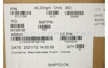 Lenovo 5C11C12568 CABLE FRU CABLE Touch IR Camera Cable