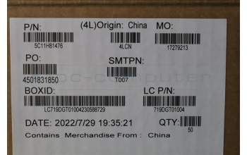 Lenovo 5C11H81476 FFC 6P G 0.5P PAD=0.3 SMART CARD/B