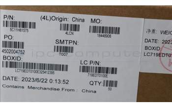 Lenovo 5C11H81575 CABLE FRU CABLE KX3B0_5M_CAM_CABLE_PC