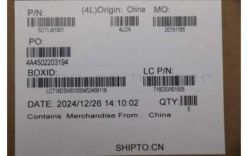 Lenovo 5C11J81901 CABLE CABLE,FPC,FPR,FORCEPAD,WWAN,AKM