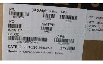 Lenovo 5C11K40366 CABLE USB-Cable NDA-VKBD,PMX