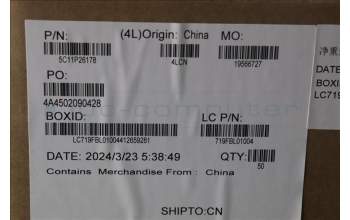 Lenovo 5C11P26178 FRU cbl EDP LUX M/B-EDP RGB TOUCH