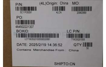 Lenovo 5C11P26291 FRU CABLE FFC MSF50 8P TP/B