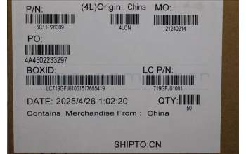 Lenovo 5C11P26309 FFC 8P P0.5 PAD=0.3 FPR_IO/B MGE