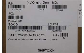 Lenovo 5C11P26333 CABLE FRU CABLE X13G6 CP_SC_NFC_FPC