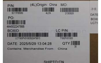 Lenovo 5C11P26350 CABLE MTS41 M/B 5M CAM COAX+TFL