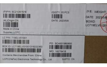 Lenovo 5C21D67578 Camera,5M,RGB+IR,USB,UF,Ccy