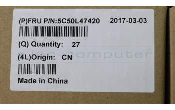 Lenovo 5C50L47420 CARDPOP MIC Board C 80TY W/Rubber