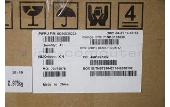 Lenovo 5C50S25226 CARDPOP Sensor_Board C 82K1