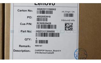 Lenovo 5C50S25425 CARDPOP Sensor_Board H 21EUSensorCableIR