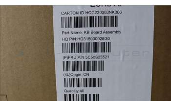 Lenovo 5C50S25521 CARDPOP USB board H 82YN w/mylar
