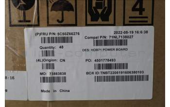 Lenovo 5C50Z66276 CARDPOP C A570 Power Button Board