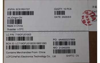 Lenovo 5C51R91727 CARDPOP PCBA IO/B NSG691 ME630 FP