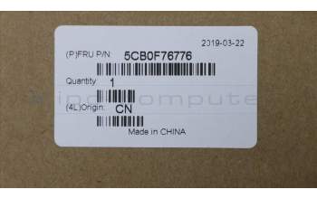 Lenovo 5CB0F76776 LCD-Abdeckung W Flex2-14 schwarz