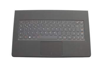 5CB0G97360 original Lenovo keyboard incl. topcase DE (german) black/black with backlight