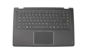 5CB0H35608 original Lenovo keyboard incl. topcase DE (german) black/black with backlight