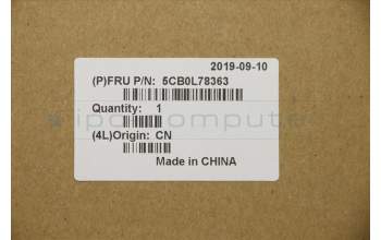 Lenovo 5CB0L78363 COVER UpperCase W 80TL W/KB/TP/Cable FR