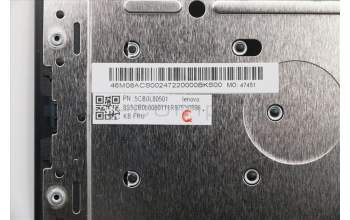 Lenovo 5CB0L80501 COVER UpperCase W 80TC W/KB/TP/Cable ND