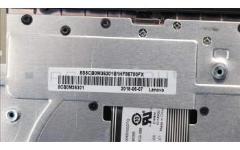 Lenovo 5CB0M36301 COVER Upper Case B 80U2 BK BKW/KB UK