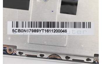 Lenovo 5CB0N67989 COVER Upper Case C 80X6 W/KB Silver HB