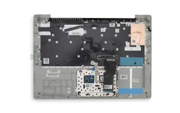 5CB0N78296 original Lenovo keyboard incl. topcase DE (german) grey/silver