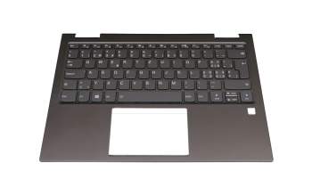 5CB0Q95813 original Lenovo keyboard incl. topcase CH (swiss) anthracite/anthracite with backlight