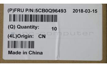 Lenovo 5CB0Q96493 COVER Strip Cover C 81CU M+R+L Platinum