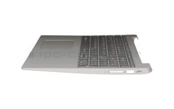 5CB0R07359 original Lenovo keyboard incl. topcase DE (german) grey/silver with backlight
