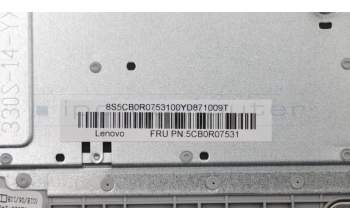 Lenovo 5CB0R07531 COVER UpCaseASM3N81F4 PG BL W/KBUSINT\'E