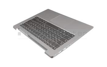 5CB0R0754B original Lenovo keyboard incl. topcase DE (german) grey/silver with backlight