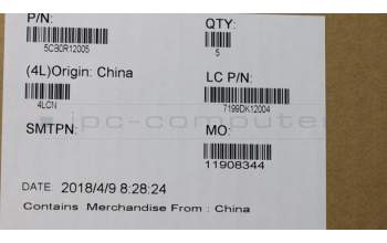 Lenovo 5CB0R12005 COVER Hinge Cover L 81EU LB