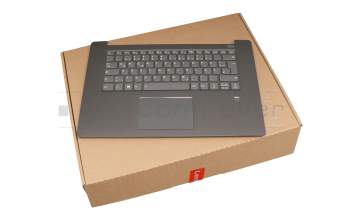5CB0R12222 original Lenovo keyboard incl. topcase DE (german) grey/grey with backlight