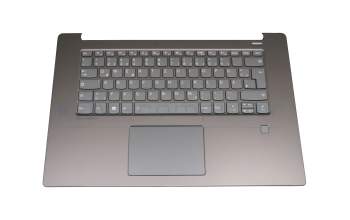 5CB0R12222 original Lenovo keyboard incl. topcase DE (german) grey/grey with backlight