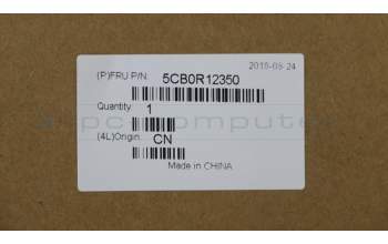 Lenovo 5CB0R12350 LCD Cover L 81EV OB GlassW/Antenna
