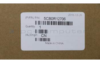 Lenovo 5CB0R12706 COVER UpperCase L 81EV W/KB LB FP BL US