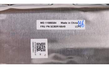 Lenovo 5CB0R16649 COVER UpCaseASM W/KB L81DC PG SLV