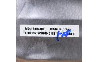 Lenovo 5CB0R40188 COVER UpperCase L 81FV W/KB WH BL UK