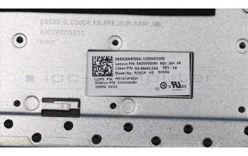 Lenovo 5CB0R46915 COVER UpCaASMW/KB L81FK IG NBL HUN