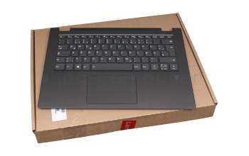 5CB0R47328 original Lenovo keyboard incl. topcase DE (german) grey/grey with backlight